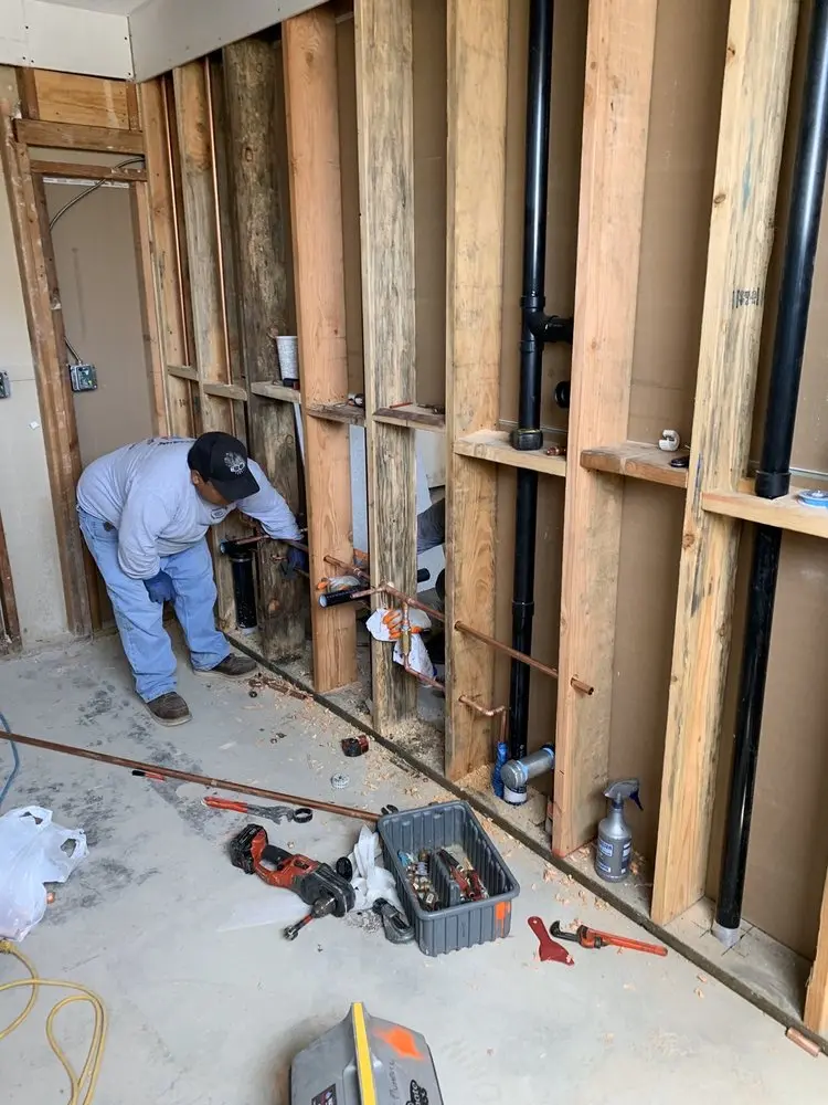 Commercial rough-in plumbing for Water Heater Replacement in Seabrook
